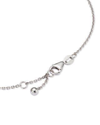 Diamond Bezel Set Bracelet in 14K White Gold, 0.10 tcw 