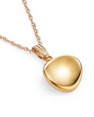 Disc Pendant Necklace in 14K Yellow Gold, 18" 