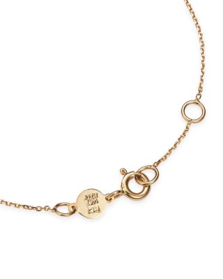 14K Yellow Gold Initial Chain Bracelet