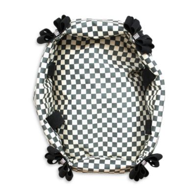 Black Double Nouveau Bow Luxury Carrier with Windsor Check