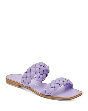Dolce Vita Women's Indy Braided Slide Sandals In Lavender S