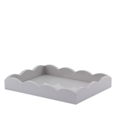 Small Lacquered Scalloped Tray