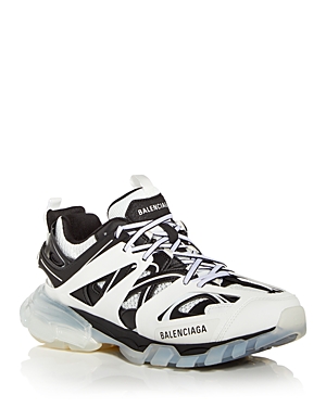 BALENCIAGA MEN'S TRACK CLEAR SOLE LOW TOP SNEAKERS