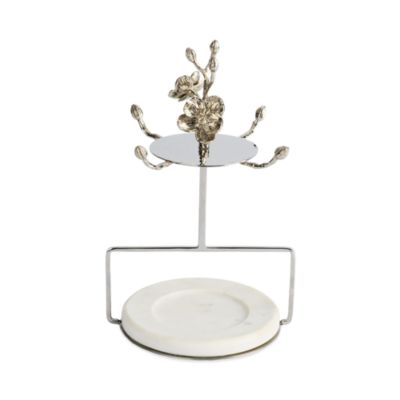 Blue Orchid Demitasse Cup & Saucer Set with Stand