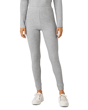 Eileen Fisher High Waist Ankle Leggings In Dark Pearl