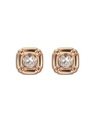 Swarovski - Dulcis Crystal Square Stud Earrings in Rose Gold Tone