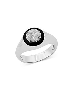 Bloomingdale's - Men's Diamond Princess & Marquis Cut Ring in 14K White Gold, 0.50 ct. t.w. - 100% Exclusive
