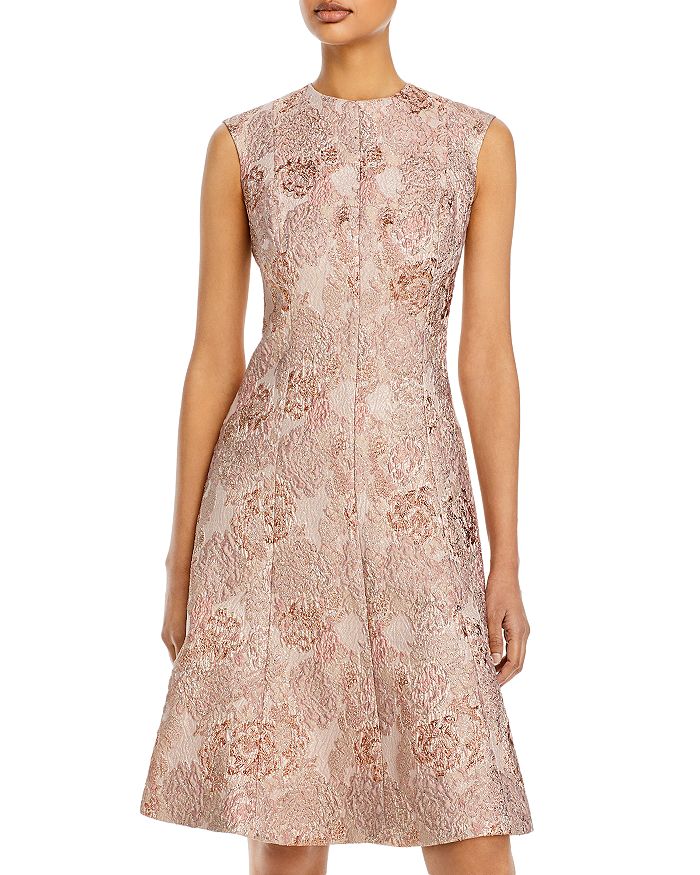 Teri Jon by Rickie Freeman Jacquard A Line Dress Bloomingdale s