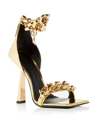 Versace Women's Chain Link High Heel Sandals | Bloomingdale's