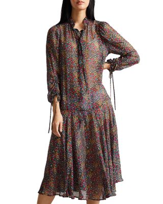 green emerald velvet dress Shop Elzaaa Fluted Hem Knitted Mini Dress Ivory for Women Online