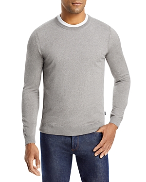 HUGO BOSS LENO-P MERINO WOOL CREWNECK SWEATER