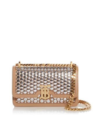 Burberry Studded TB Leather Crossbody Bag | Bloomingdale's