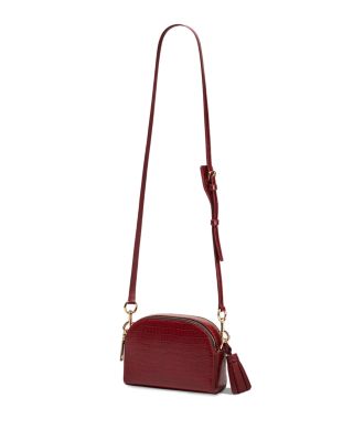 Shutter Embossed Leather Crossbody