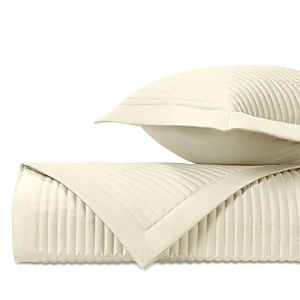 Home Treasures Channel Standard Quilted Sham, Pair In Ivory