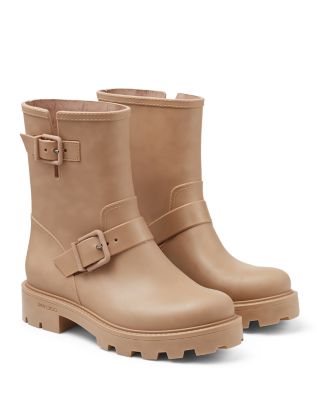 靴 JIMMY CHOO YAEL FLAT RUBBER BOOTS Jimmy Choo - Yael Flat rubber boots black - The Corner