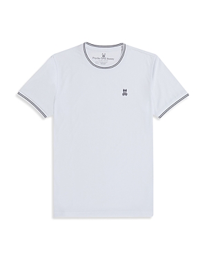 Shop Psycho Bunny Pima Cotton Tipped Logo Tee In White