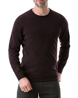 Rodd & Gunn Men's Queenstown Optim Wool-cashmere Sweater In Black Fig