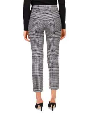 navy blue plaid pants womens