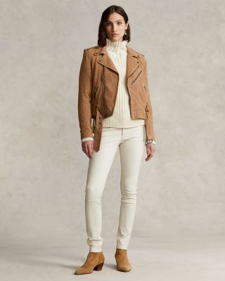 ralph lauren leather jacket womens