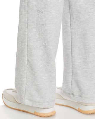 Alo Yoga Micro Waffle Wide Leg Sweatpants | Bloomingdale's