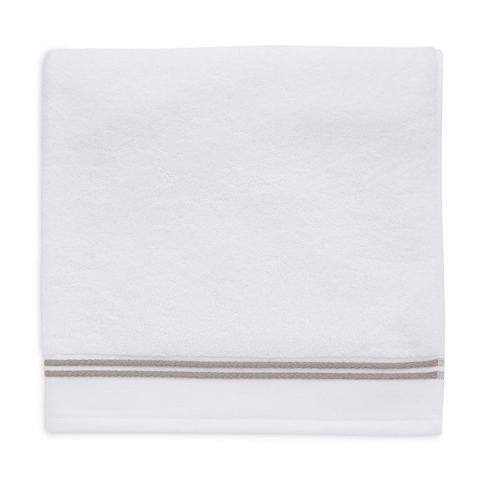 Shop Sferra Aura Towels In White/black
