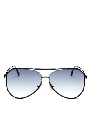 Tom Ford Charles Brow Bar Aviator Sunglasses, 60mm | Bloomingdale's