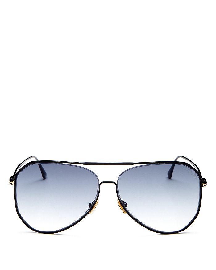 Tom Ford Charles Brow Bar Aviator Sunglasses, 60mm