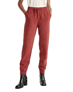 Shop The Kooples Cotton Joggers In Red