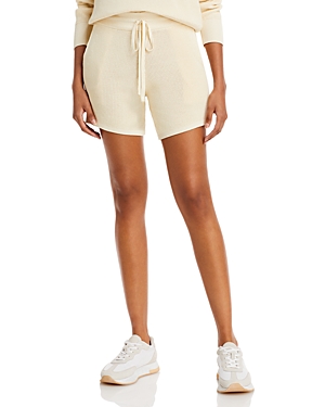 Rag & Bone Demi Organic Cotton Knit Shorts In Vanilla