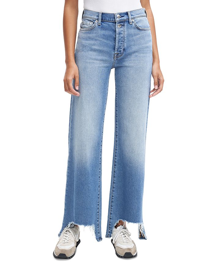 7 For All Mankind Luxe Vintage Jo High Rise Wide Leg Jeans in Verve ...