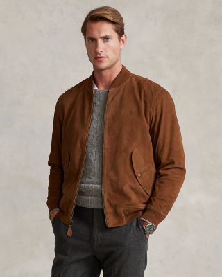 Polo Ralph Lauren fleece bomber jacket - Brown