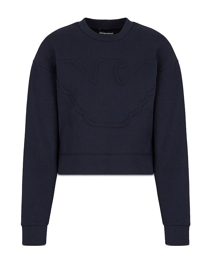Armani Embossed Logo Sweatshirt | Bloomingdale's