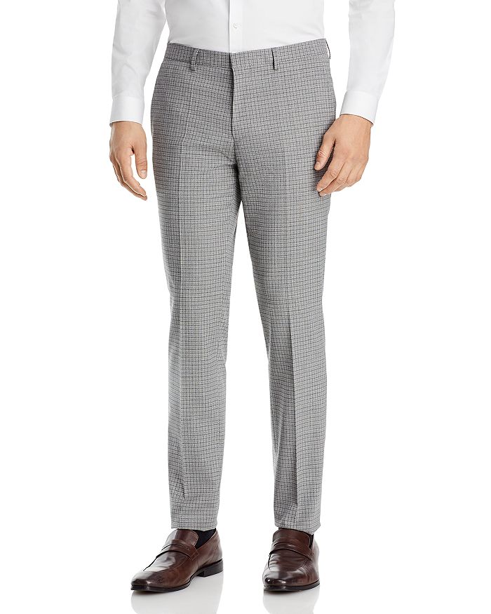 HUGO Hesten Tonal Check Extra Slim Fit Suit Pants | Bloomingdale's