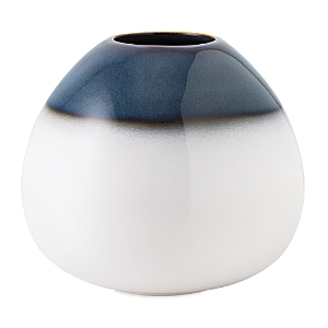 Villeroy & Boch Lave Home Drop Vase, Small In Blue/white