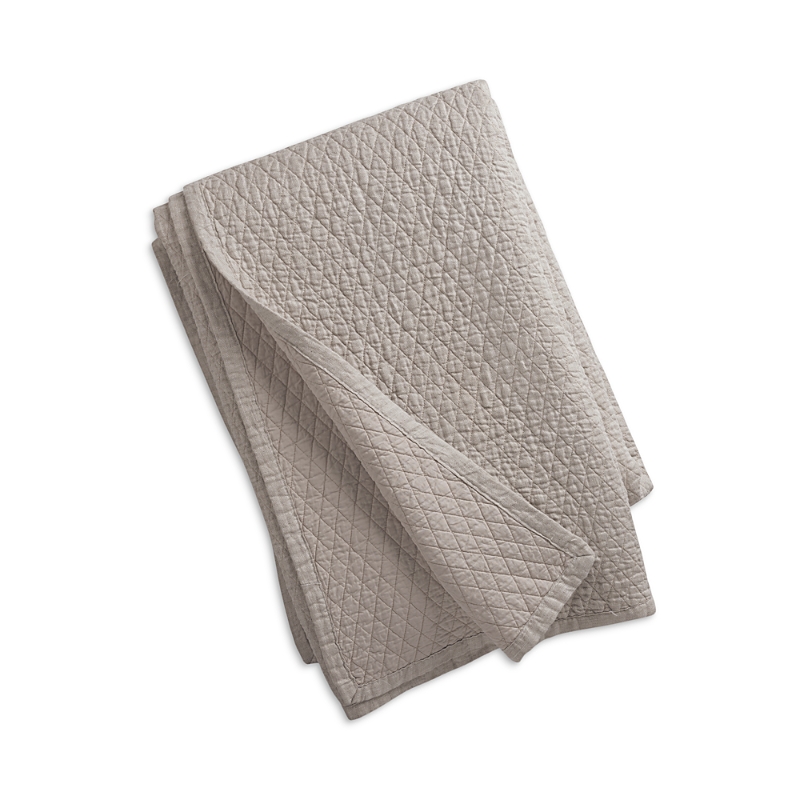 Lili Alessandra Dawn Diamond Quilted Coverlet, Queen In Natural
