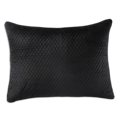 Valentina Quilted Velvet Luxe Euro Decorative Pillow, 27" x 36"  