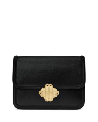 Maje Clover Leather Clutch | Bloomingdale's