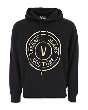 Versace Jeans Couture V Emblem Logo Hooded Sweatshirt