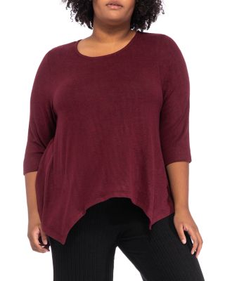 B Collection By Bobeau Curvy Langley Cozy Top | Bloomingdale's