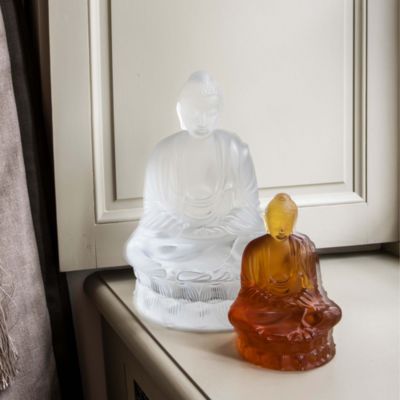 Small Buddha Figure, Amber