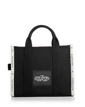 Marc Jacobs The Jacquard Small Tote In Black