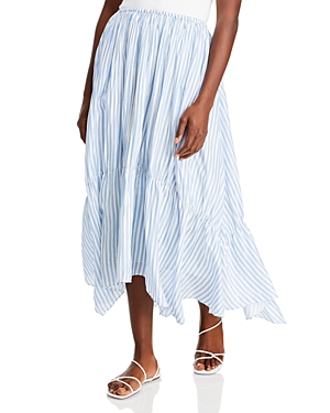 Vince Striped Tiered Skirt