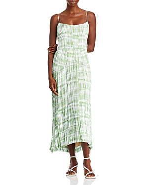 Vince Tie Dye Ruched Midi Cami Dress
