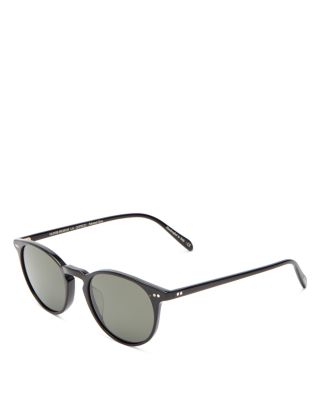 Polarized Round Sunglasses, 49mm