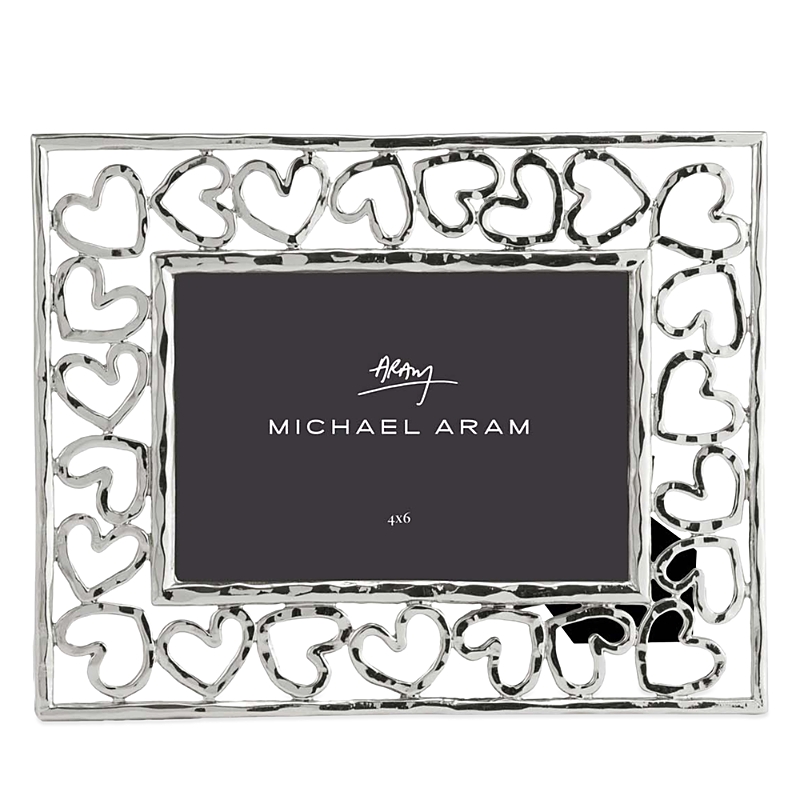 Michael Aram Heart Picture Frame, 4" X 6" In Silver