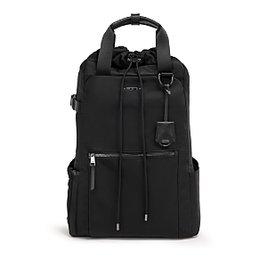 Tumi Fern Drawstring Backpack In Black/gunmetal