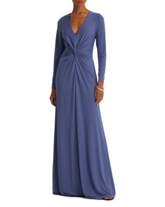 Ralph Lauren Twist Front Gown | Bloomingdale's