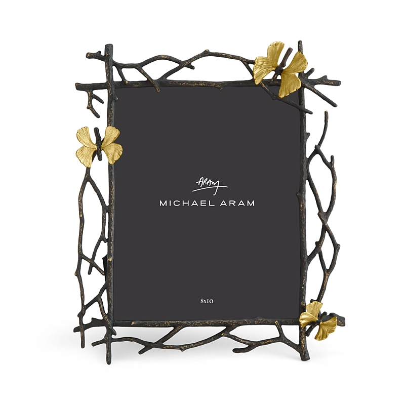 Michael Aram Butterfly Ginkgo Picture Frame, 8" X 10" In Silver/gold