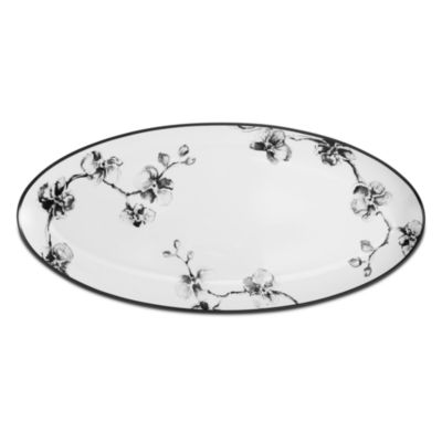 Black Orchid Serving Platter