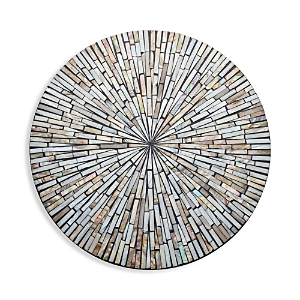 Kim Seybert Tahiti Mother-of-pearl Placemat In Gray/taupe